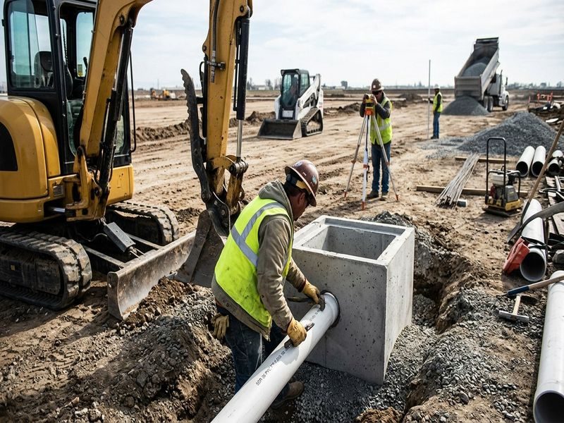 Site Grading Drainage Commercial Atwater Ca