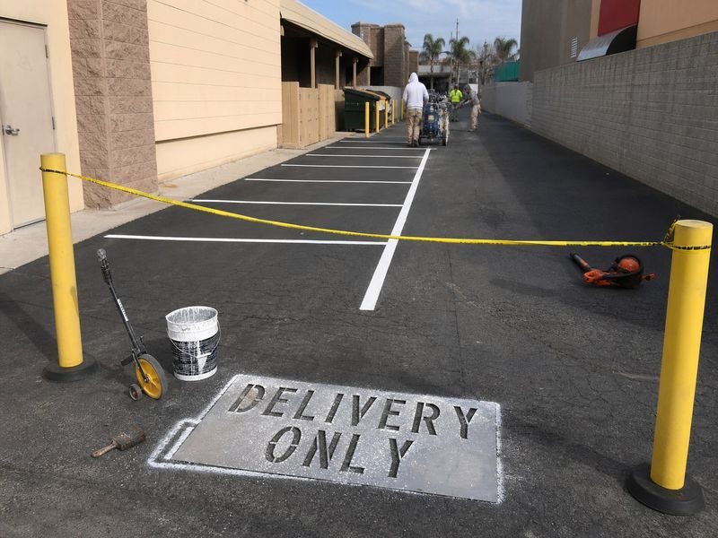 Garden Acres Ca Parking Lot Striping Pavement