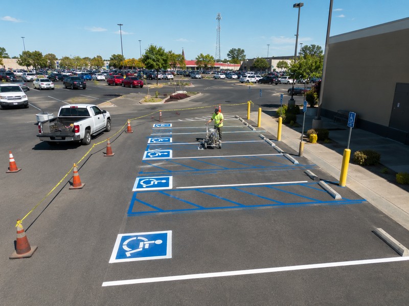 Accessible Stall Striping Apartment Modesto Ca