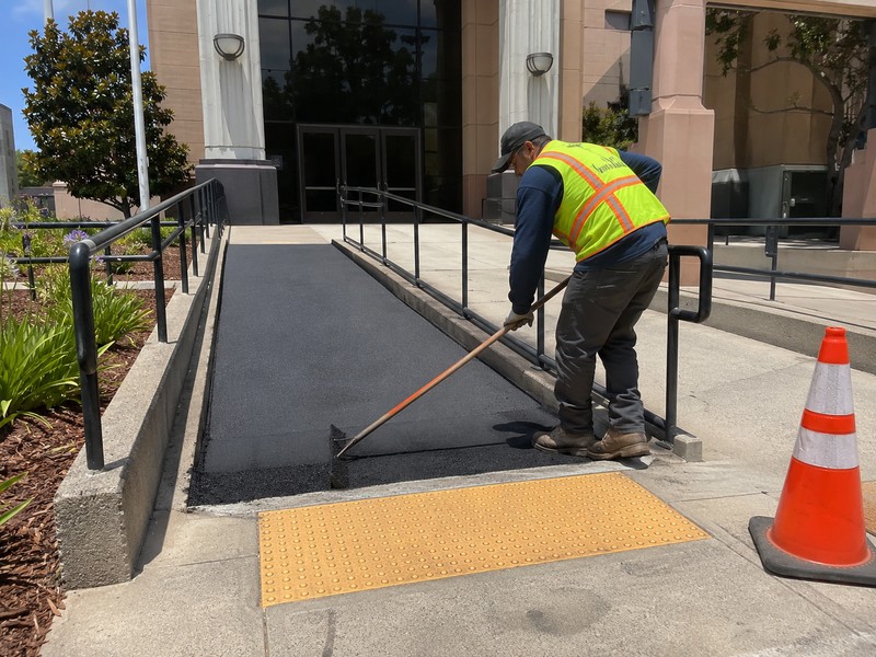 Ada Ramp Resurfacing Parking Modesto Ca