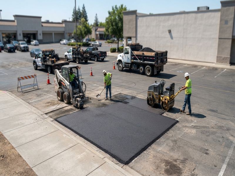 Patching Industrial Yards Modesto Ca