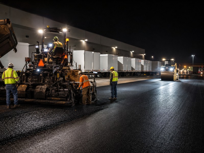 Distribution Center Paving Around Modesto Ca