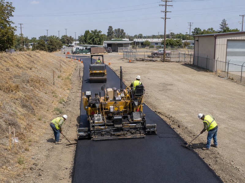 Paving Road Access Industrial Modesto Ca