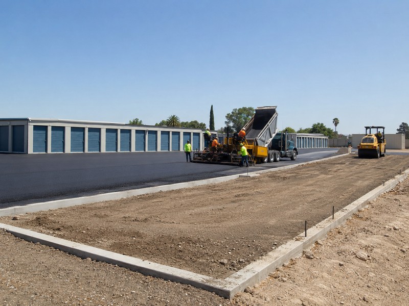 Storage Facility Paving Gated Modesto Ca