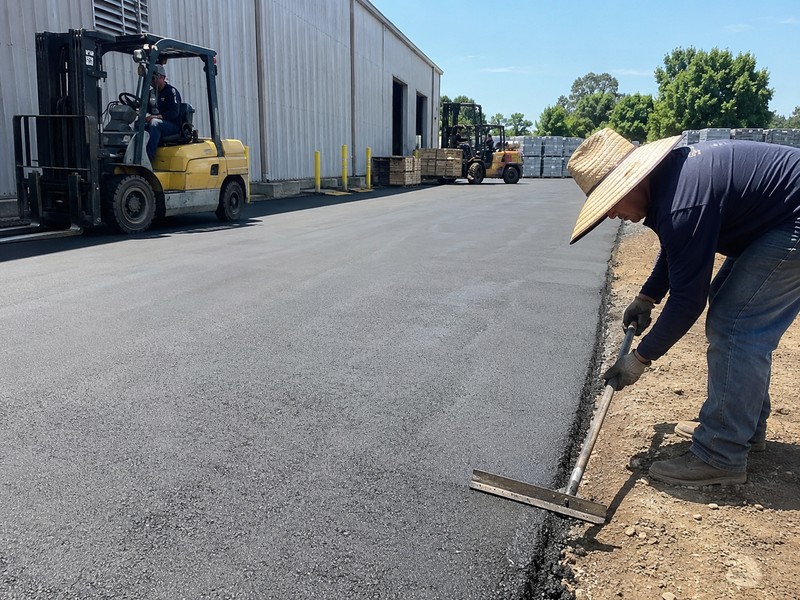 Warehouse Yard Paving Around Modesto Ca
