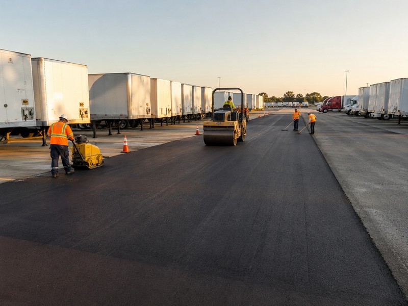 Warehouse Yard Paving With Modesto Ca