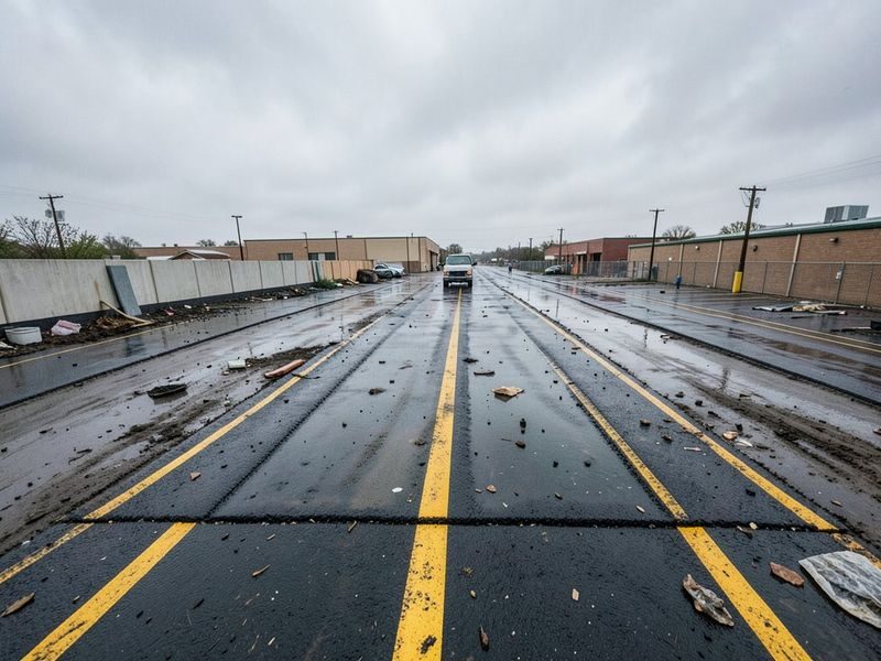 Parking Lot Sweeping Debris Modesto Ca