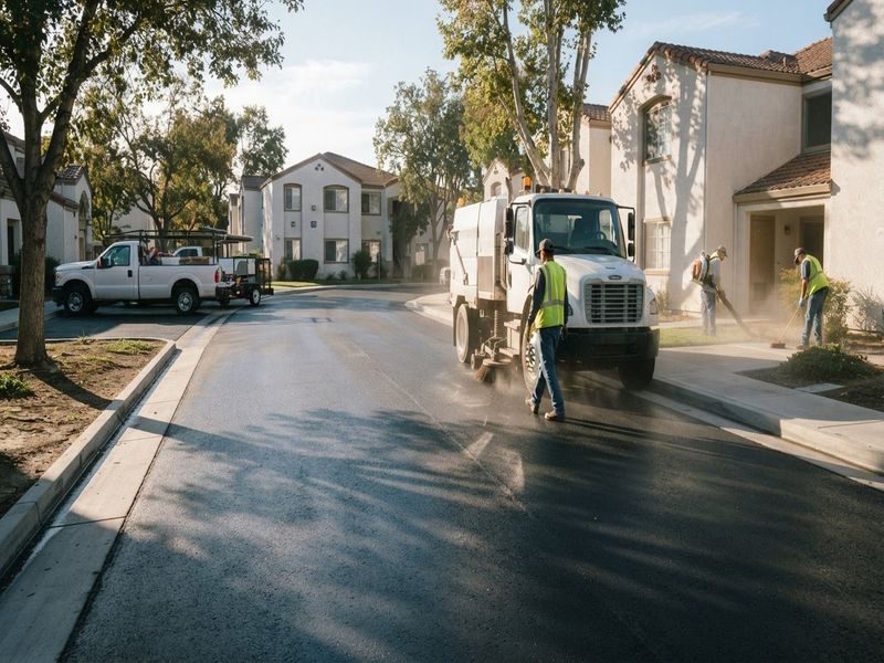 Sweeping Coordination Office Parks Modesto Ca