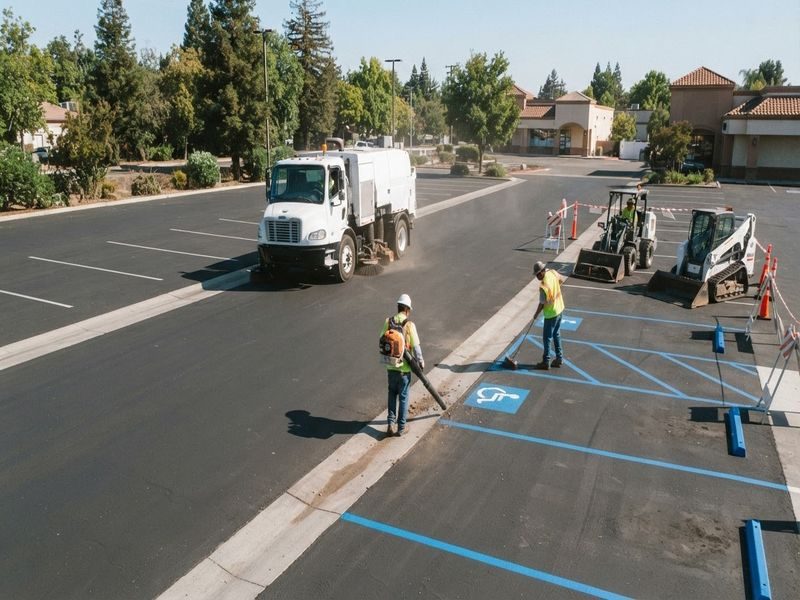 Sweeping Coordination Retail Centers Modesto Ca