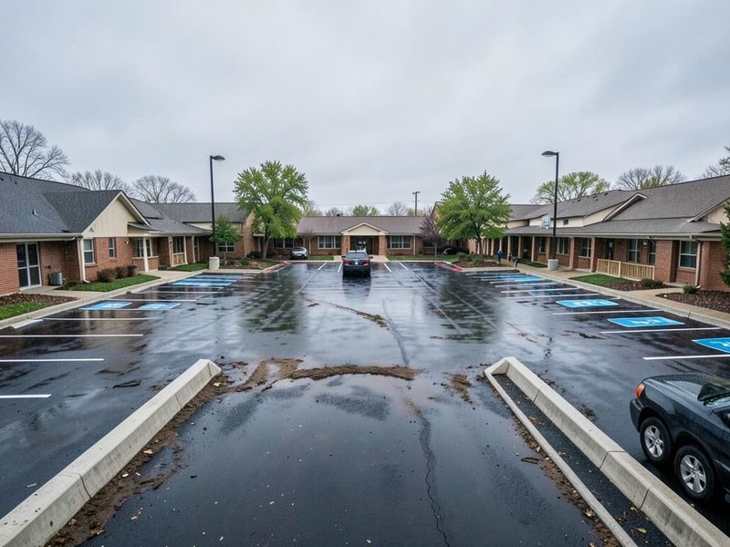 County Facility Parking Lot Modesto Ca