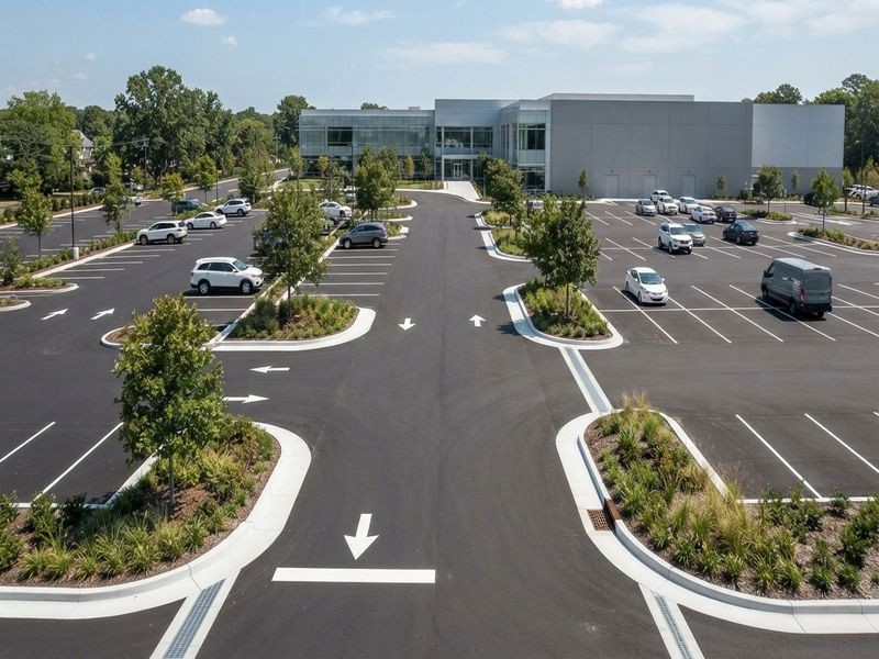 Parking Lot Construction On Modesto Ca