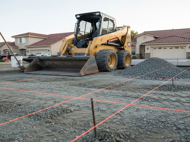 Base Preparation On Sloped Modesto Ca