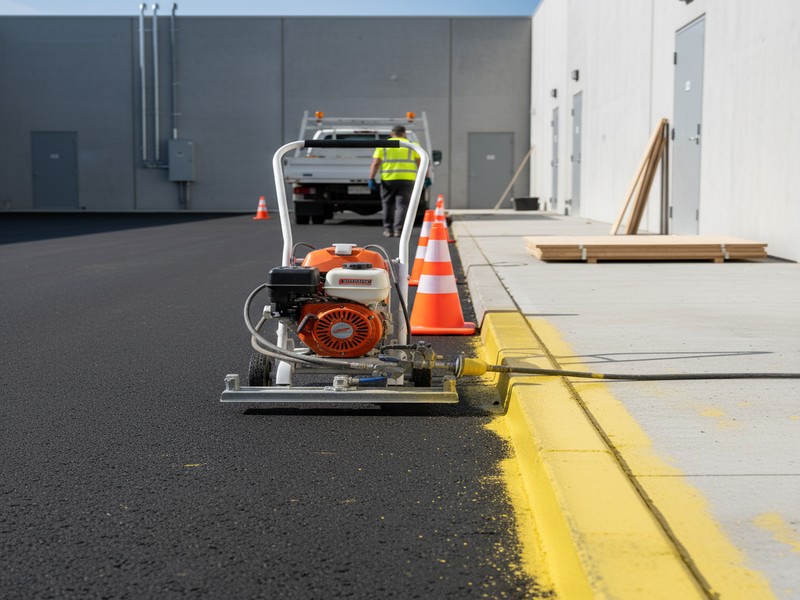 Curb Painting Retail Loading Modesto Ca