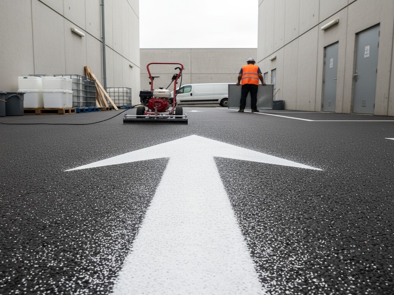 Parking Structure Directional Marking Modesto Ca