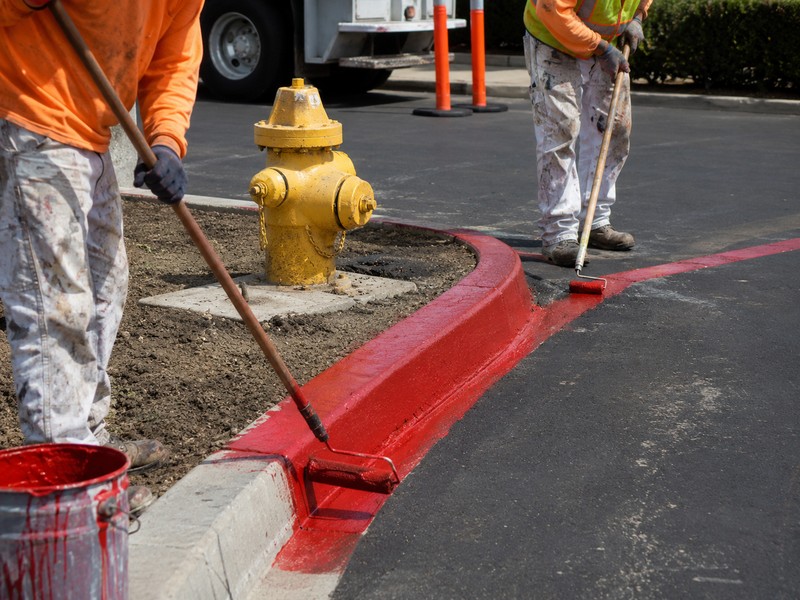 Fire Lane Striping Hospital Modesto Ca