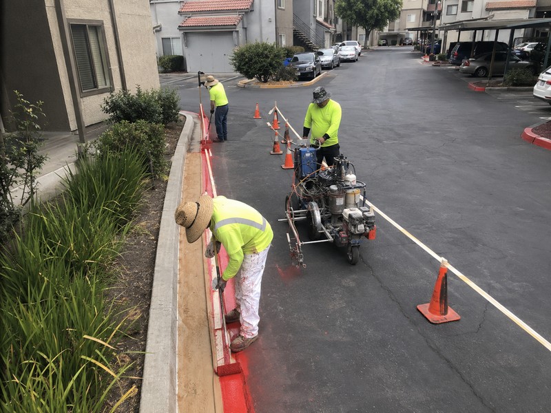 Fire Lane Striping Retail Modesto Ca