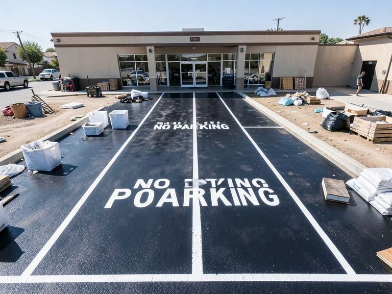 Restaurant Delivery Zone Striping Modesto Ca