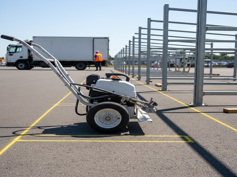 Double Loaded Aisle Striping Modesto Ca