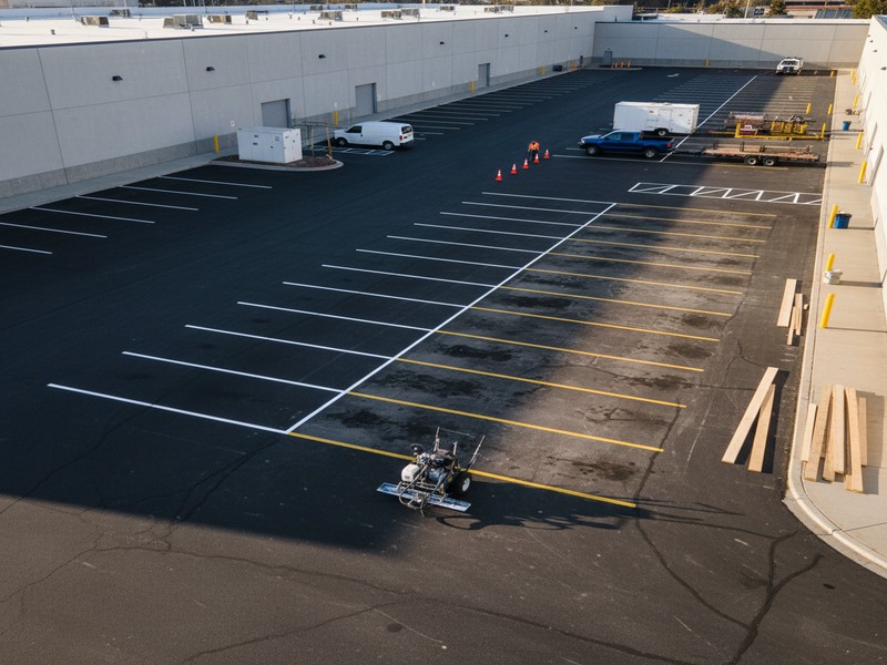 Restriping Seasonal Weather Worn Modesto Ca