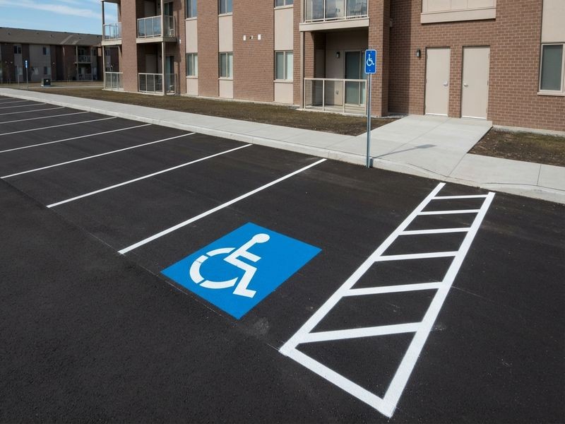Thermoplastic Marking Municipal Lots Modesto Ca