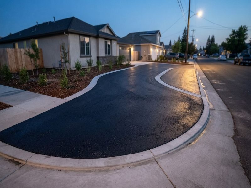 Driveway Installation Sloped Front Modesto Ca