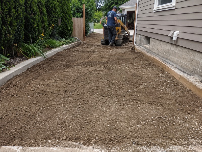 Base Preparation Sloped Driveways Modesto Ca