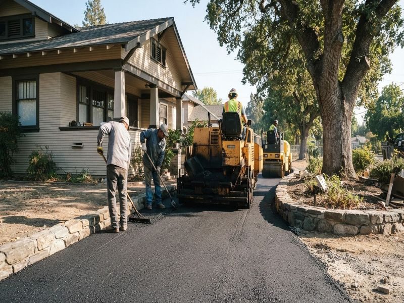 New Build Home Driveway Modesto Ca