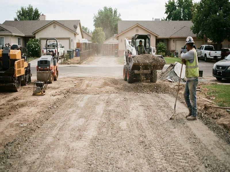 Ranch Style Home Driveway Modesto Ca