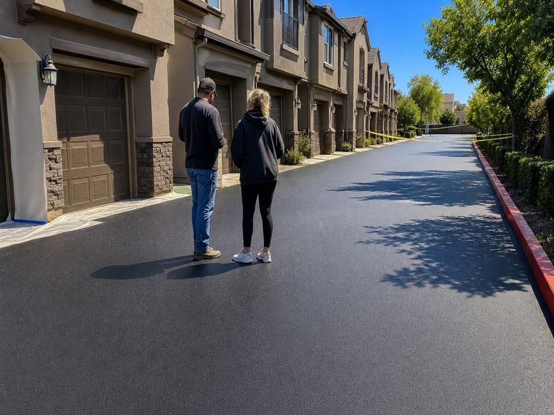 Sealcoating Newly Installed Driveways Modesto Ca