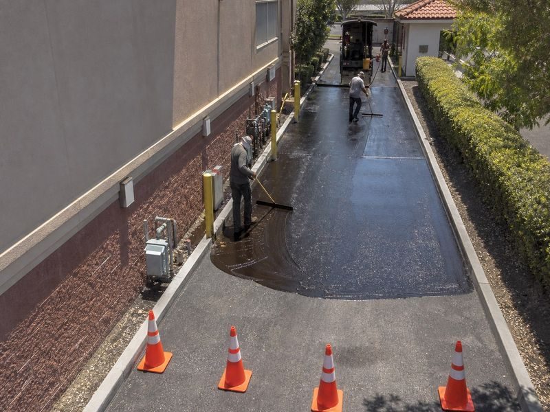 Sealcoating Application Driveways With Modesto Ca