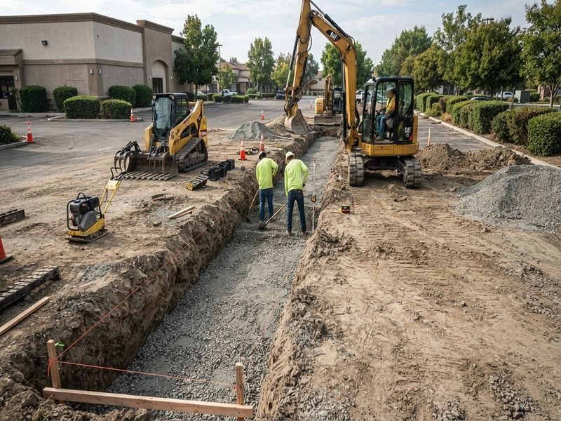 Excavation Industrial Site Development Modesto Ca