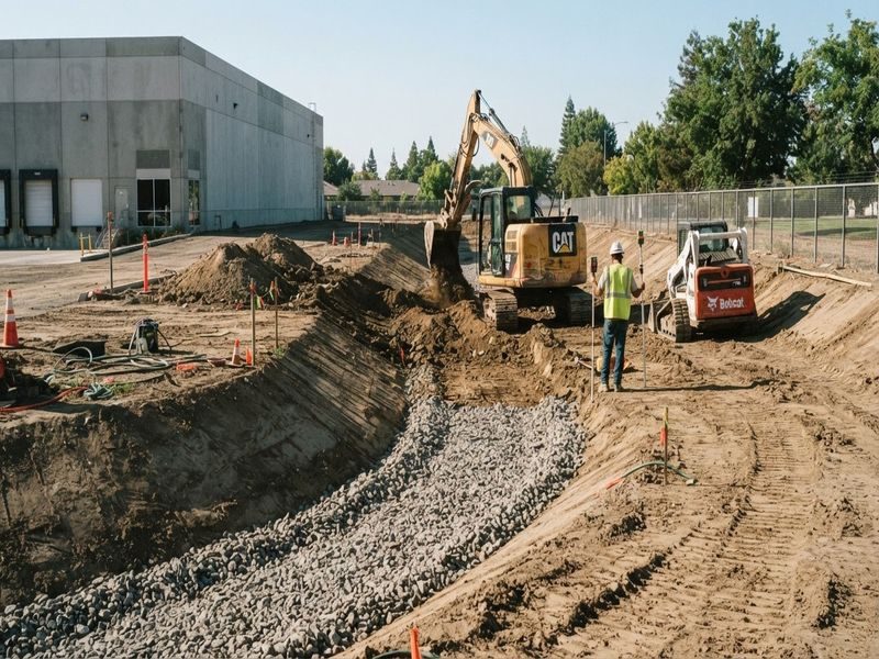 Excavation New Parking Lot Modesto Ca