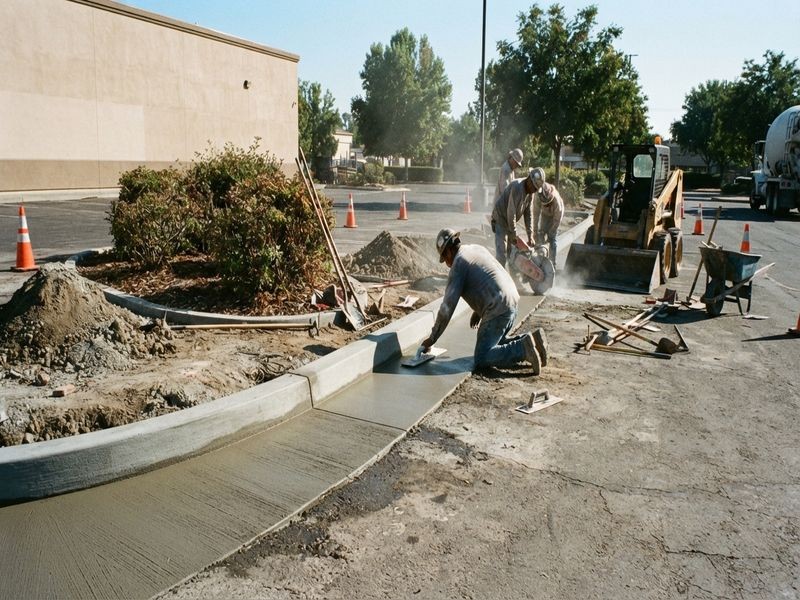 Curb Gutter Repair Apartment Modesto Ca