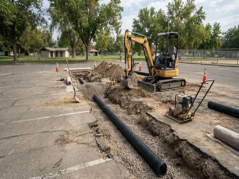 French Drain Installation Hoa Modesto Ca