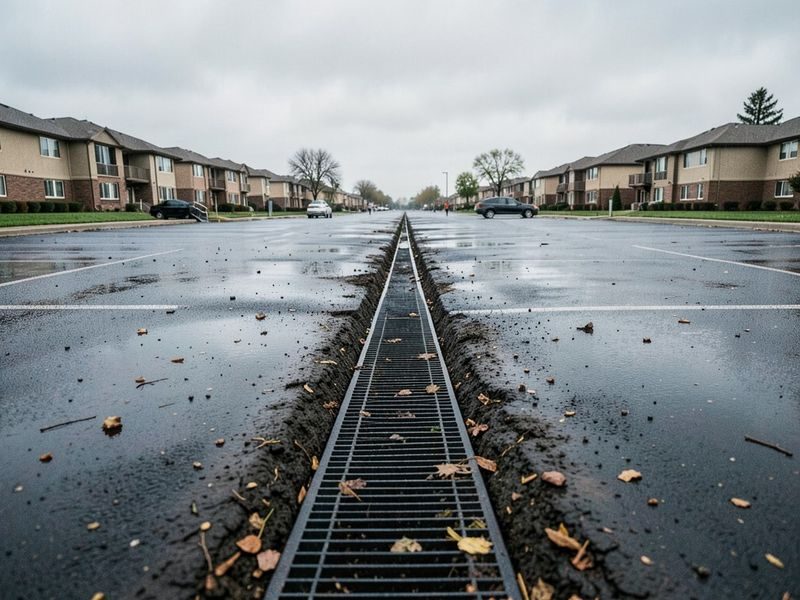 Drainage Correction Industrial Yards Modesto Ca