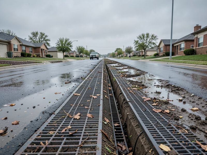 Drainage Correction Office Park Modesto Ca
