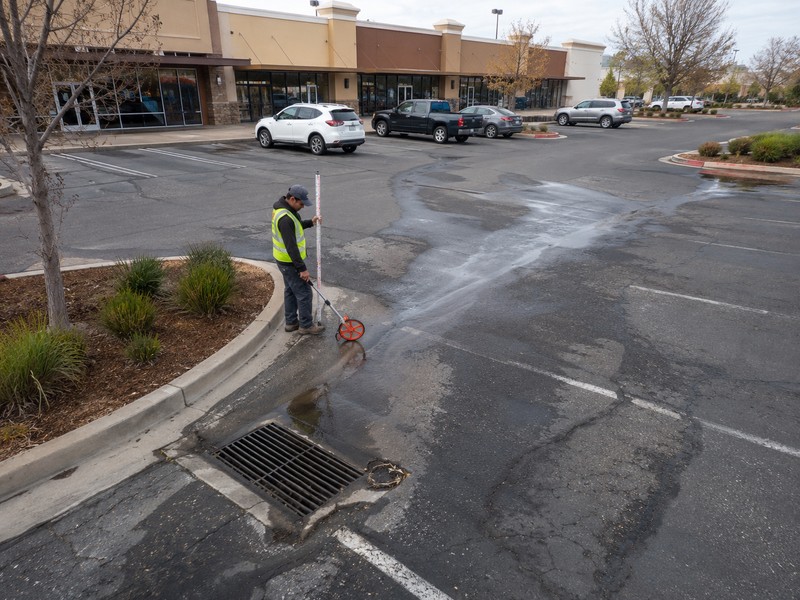 Drainage Assessment Ahead Resurfacing Modesto Ca