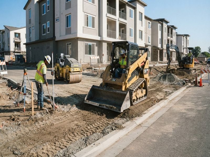 Slope Grading Industrial Yards Modesto Ca